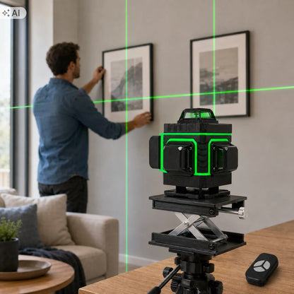 Lazerinis gulsčiukas 360 4D 16 linijų PRO rinkinys