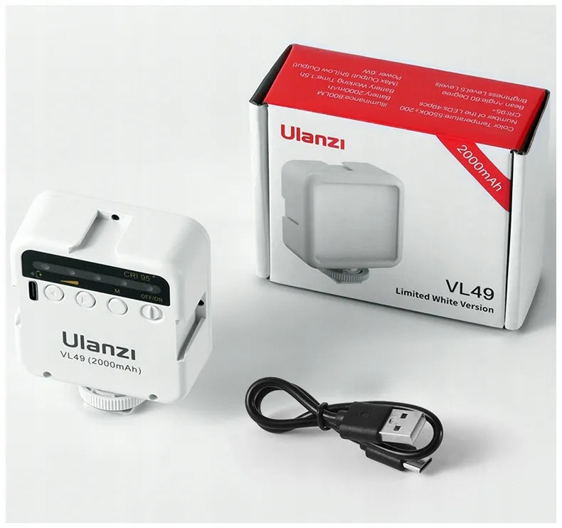 LED diodinė lempa Ulanzi VL49 Mini maža 2000 mAh