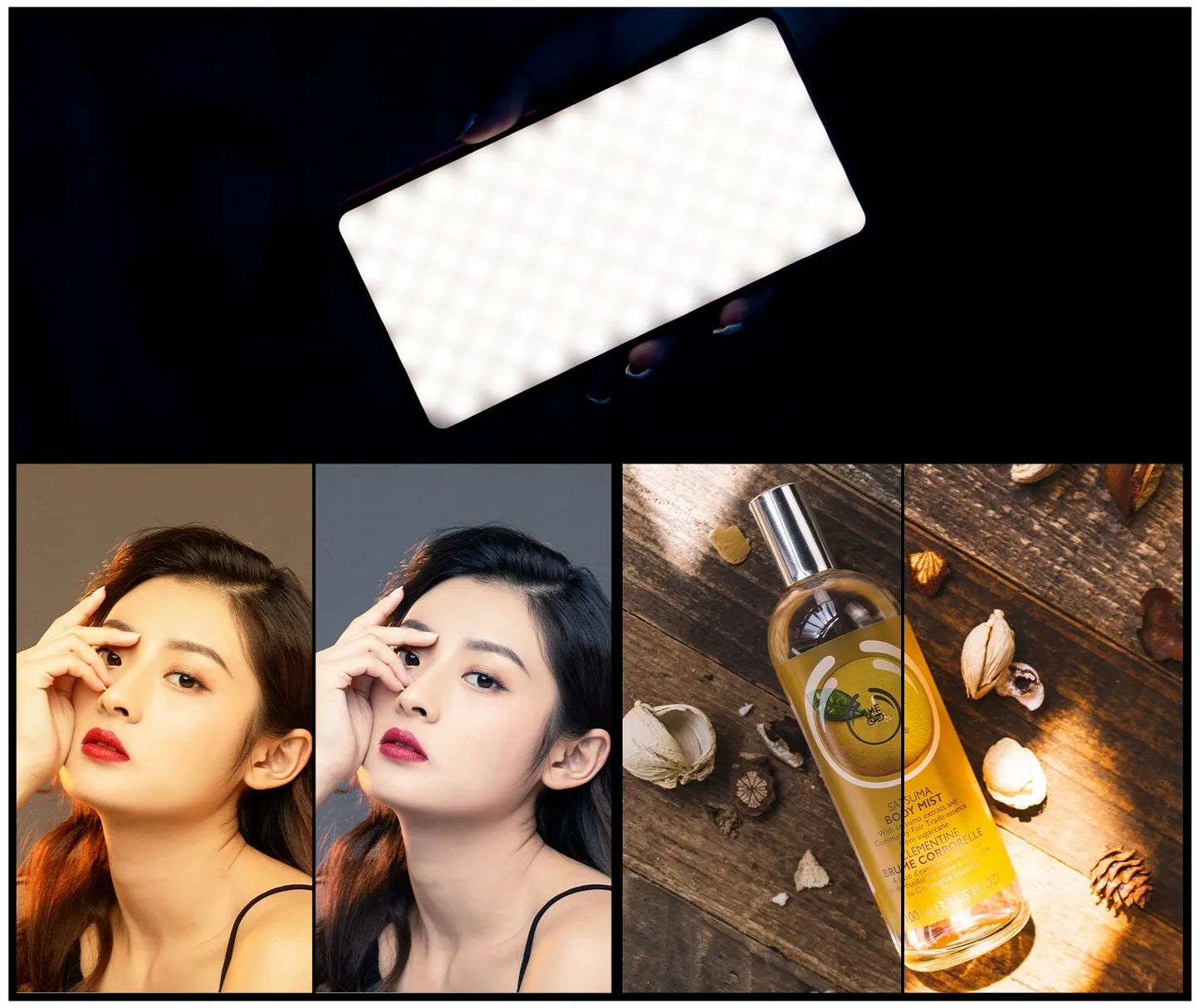 LED lempa Ulanzi VL200 Bi-Color fotoaparatui, vaizdo kamerai ir išmaniajam telefonui