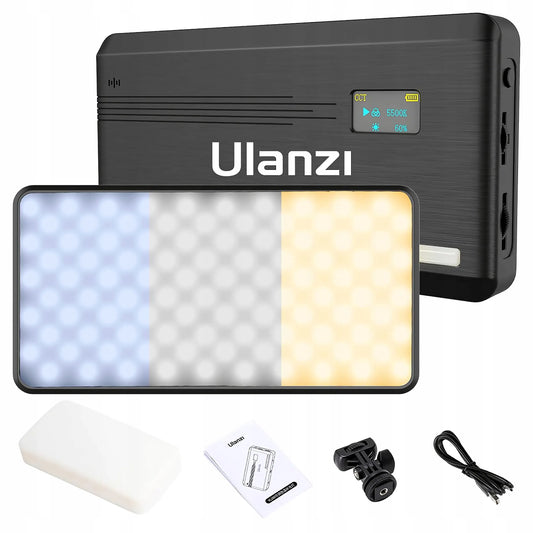 LED lempa Ulanzi VL200 Bi-Color fotoaparatui, vaizdo kamerai ir išmaniajam telefonui
