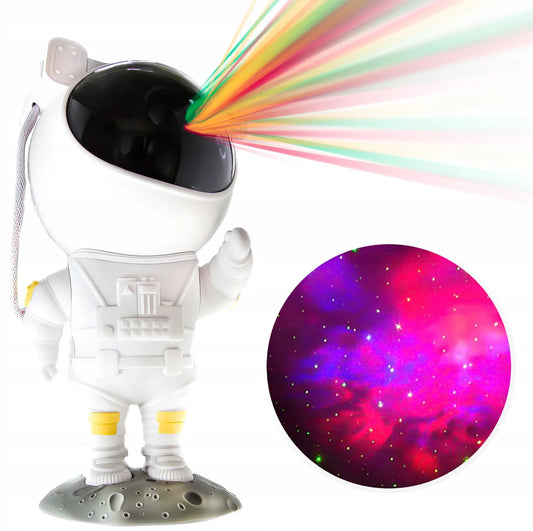 LED projektorius Astronautas – naktinė žvaigždžių ir ūkų lempa