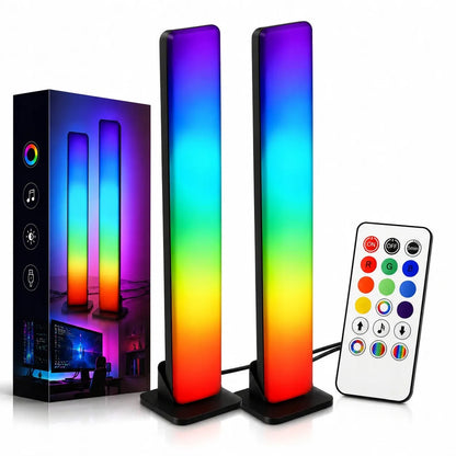 LED stalinė lempa RGB žaidimų stalinė lempa su nuotolinio valdymo pulteliu, pritemdoma 360°