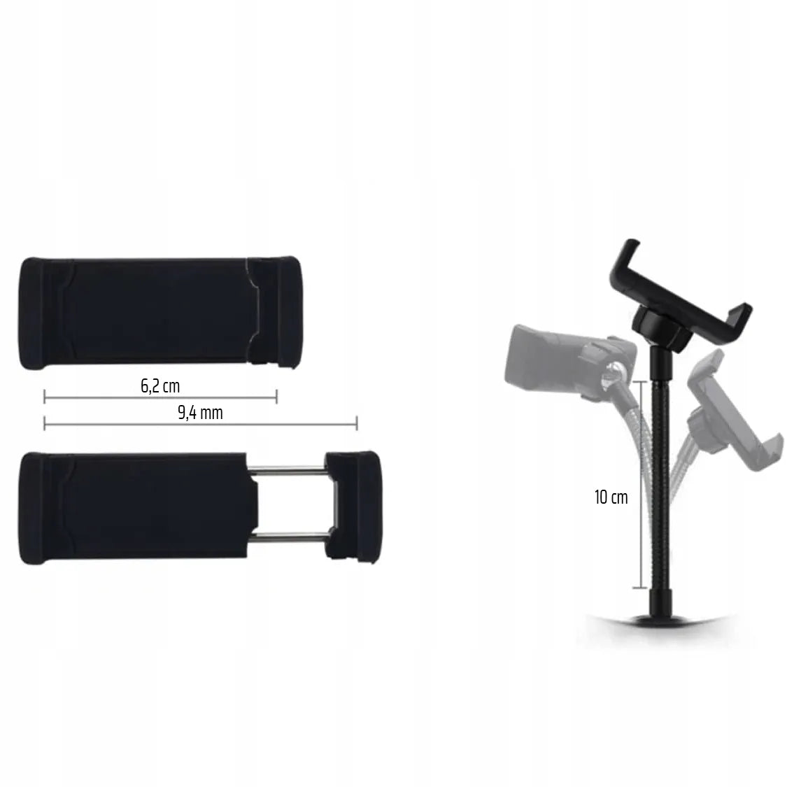 LED žiedinė lempa 32 cm makiažui ir asmenukėms + 210 cm stovas