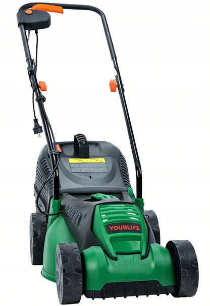 Lengva ir galinga elektrinė vejapjovė su 30 l krepšiu žolei pjauti, 1600 W, 32 cm