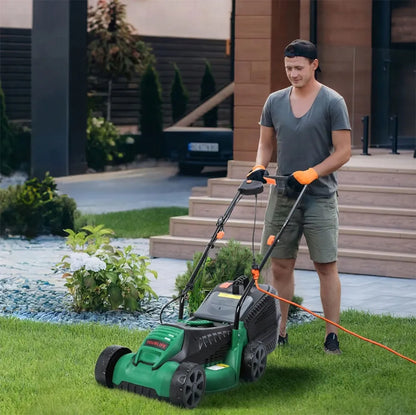 Lengva ir galinga elektrinė vejapjovė su 30 l krepšiu žolei pjauti, 1600 W, 32 cm