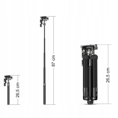 Lengvas aliuminio fotografinis trikojis Ulanzi MT-63 145 cm su monopodžio funkcija