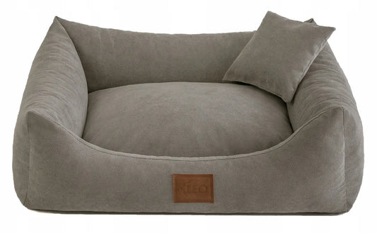 Leo4dog SUN sofa – patogus gultas šunims XL dydžio, 115x90 cm, pilkas