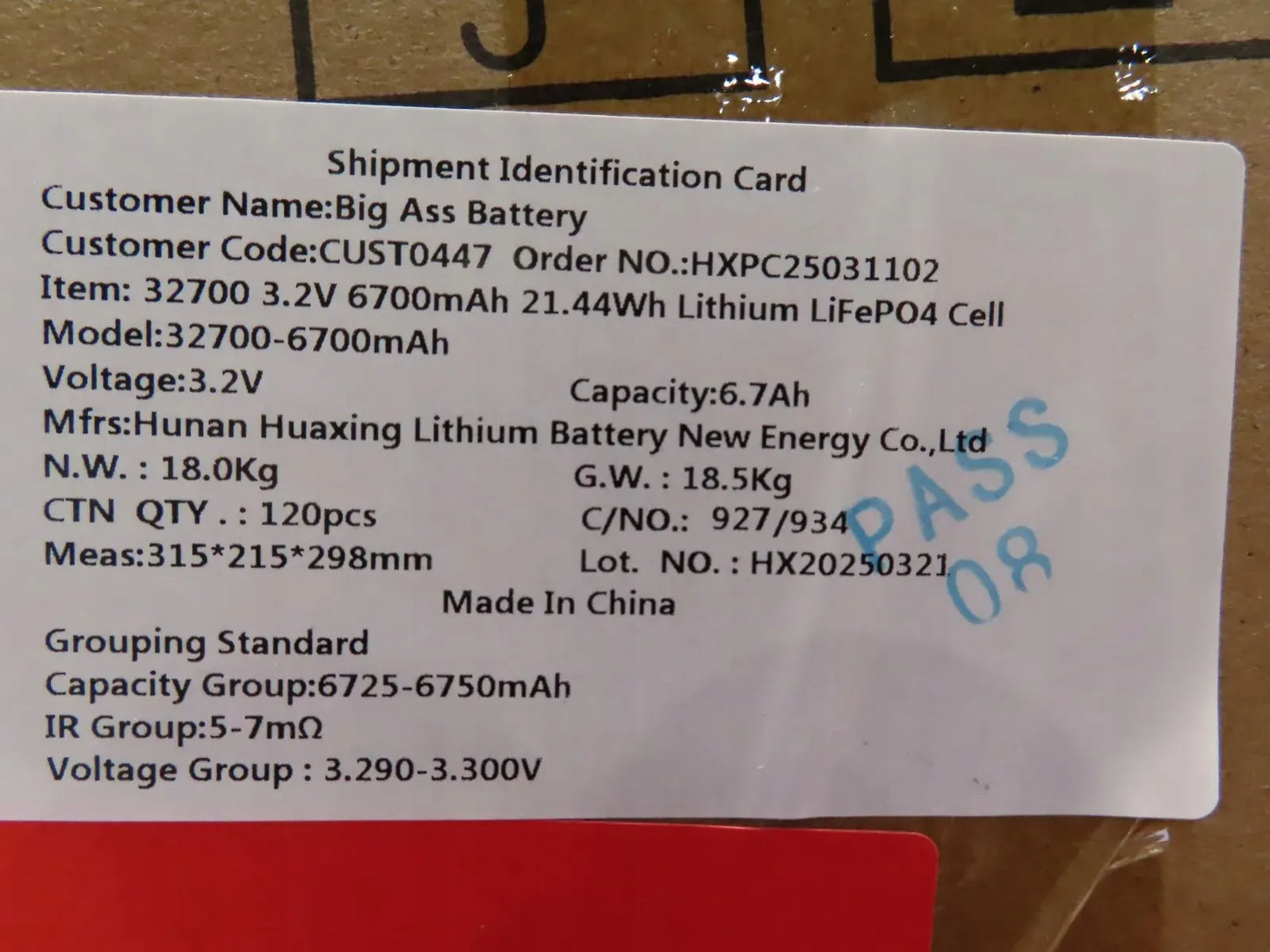 LiFePO4 32700 6700mAh 3.2V LFP elementas 21.44Wh akumuliatorius 4 vienetai