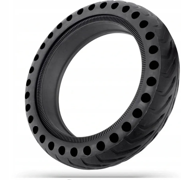 LOGparts pilnavidurė 8 1/2 colio padanga paspirtukui, guminė, bekamerė 8,5x2, juoda
