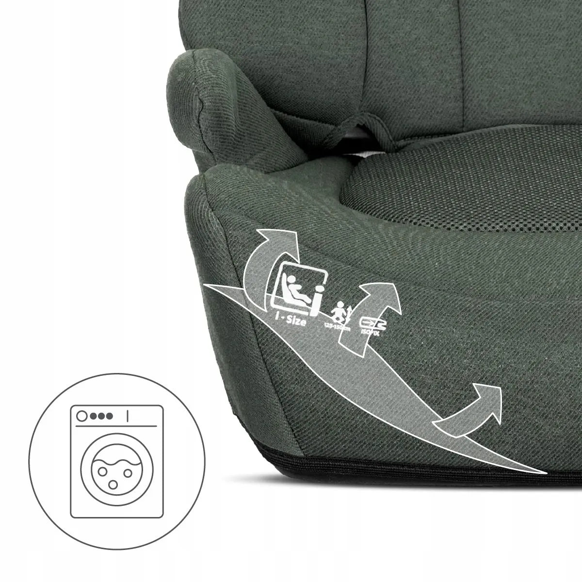 „Lorelli Pyxis“ automobilinė kėdutė-pasukėlė su atlošu, „i-Size“, 125–150 cm, ISOFIX, 2 viename