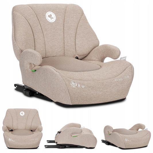 Lorelli Pyxis i-Size automobilinė kėdutė-paaukštinimas su atlošu, 125–150 cm, ISOFIX, 2 viename