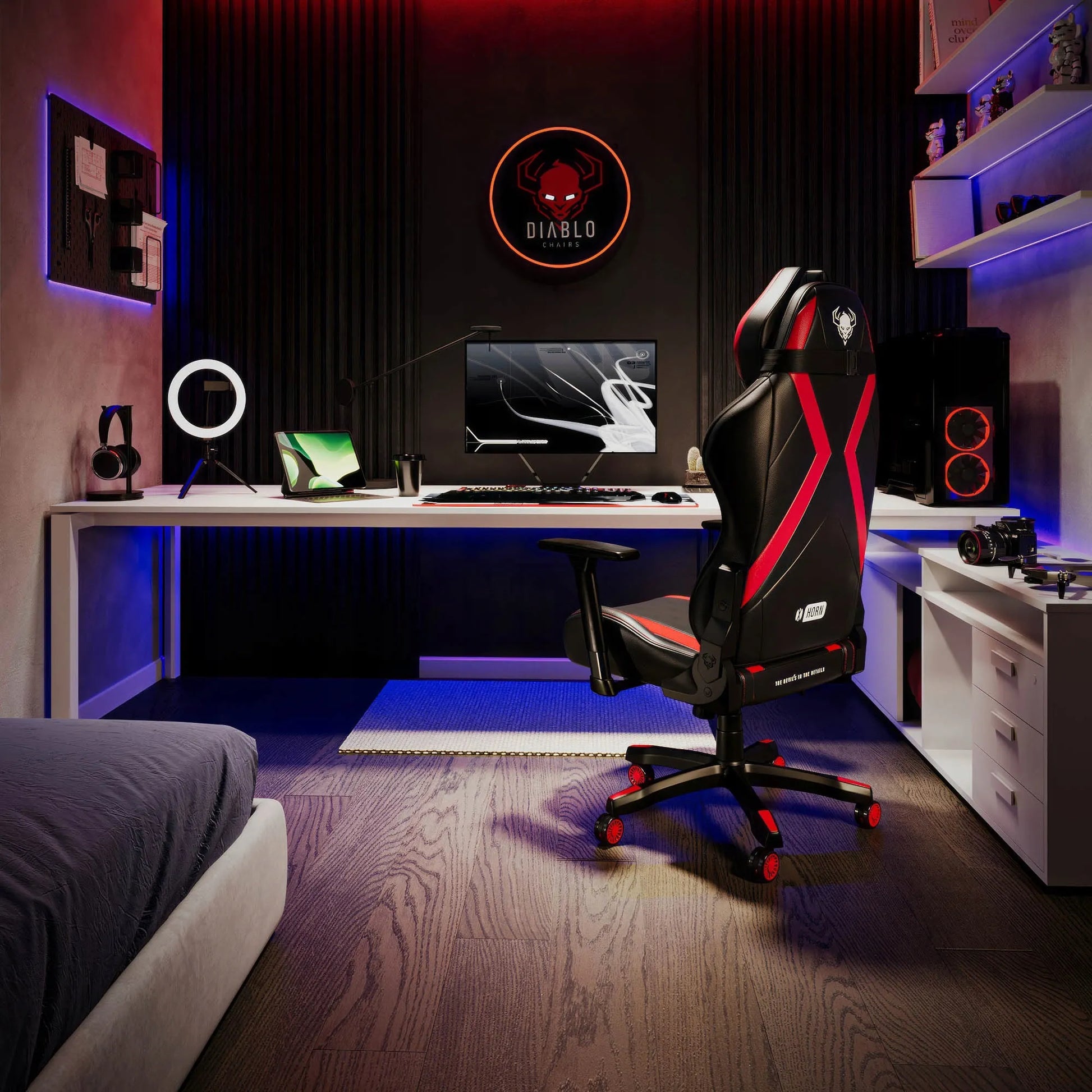 LOŠIMO KĖDĖ DIABLO X-HORN 2.0 Normal Size, juoda-raudona