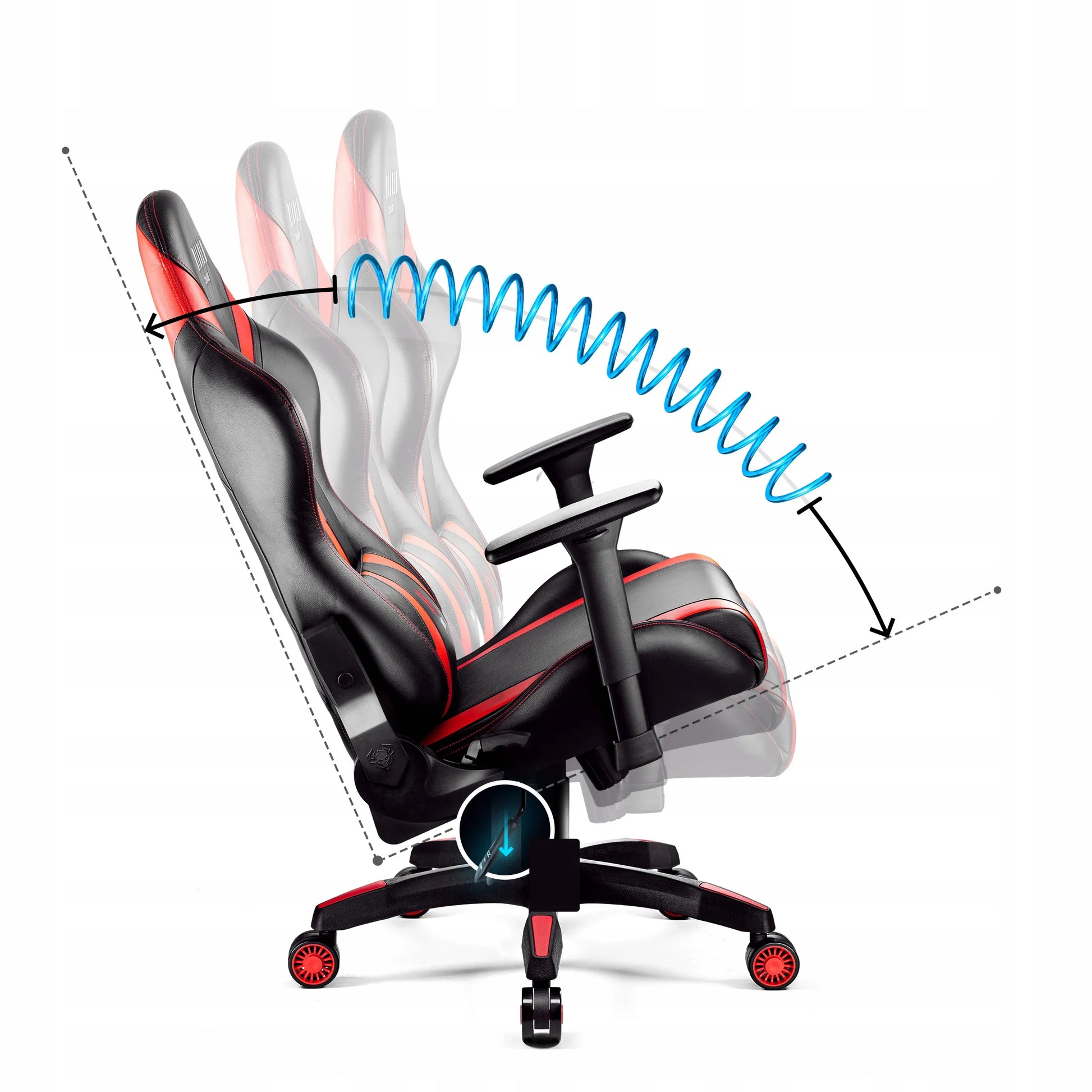 LOŠIMO KĖDĖ DIABLO X-HORN 2.0 Normal Size, juoda-raudona