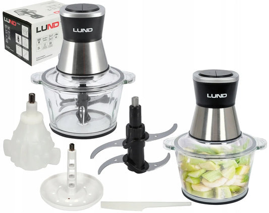 LUND 67920 elektrinis maisto smulkintuvas 3 viename, 2 greičiai, 500 W, 2 l