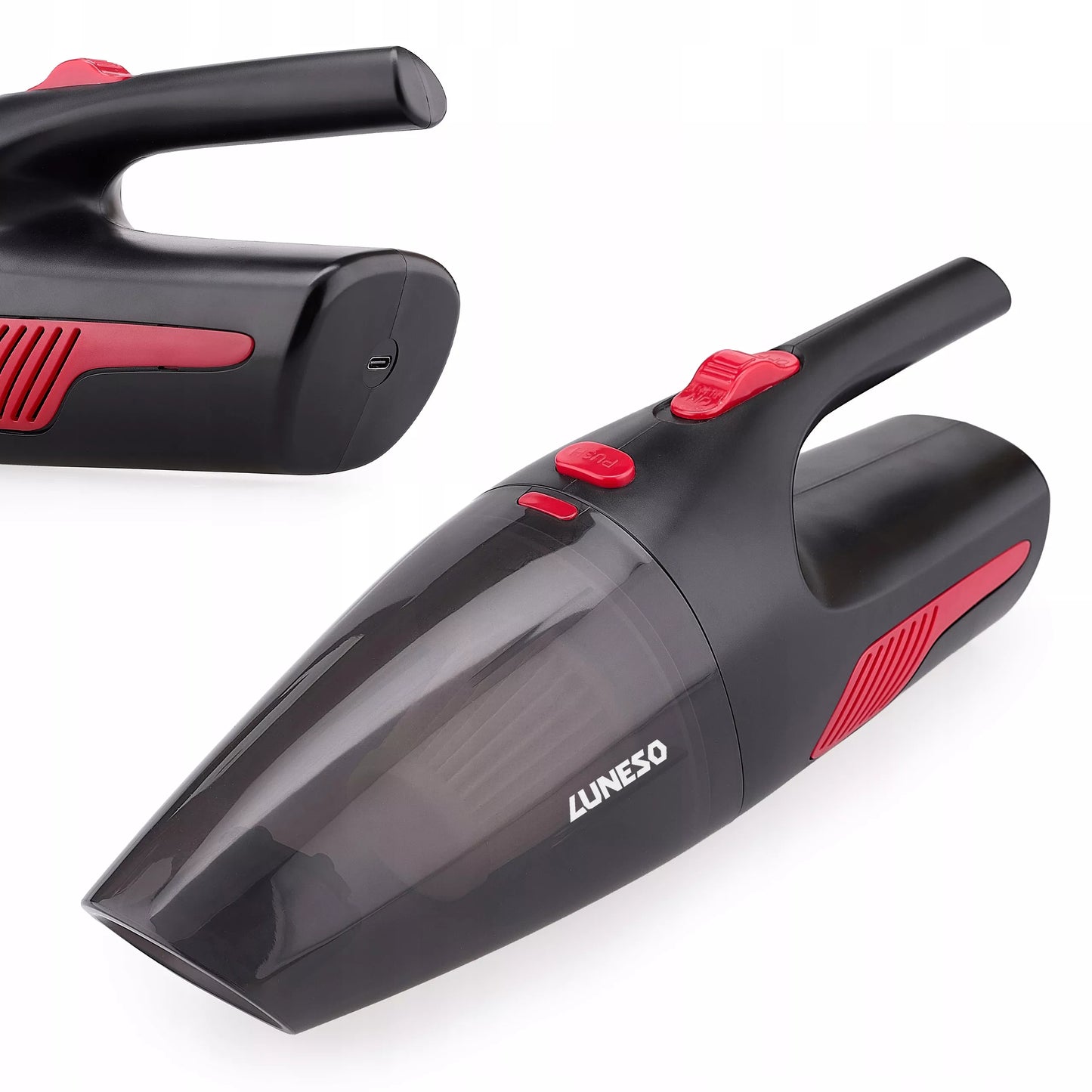Luneso bevielis rankinis automobilinis dulkių siurblys, 120W, HEPA filtras