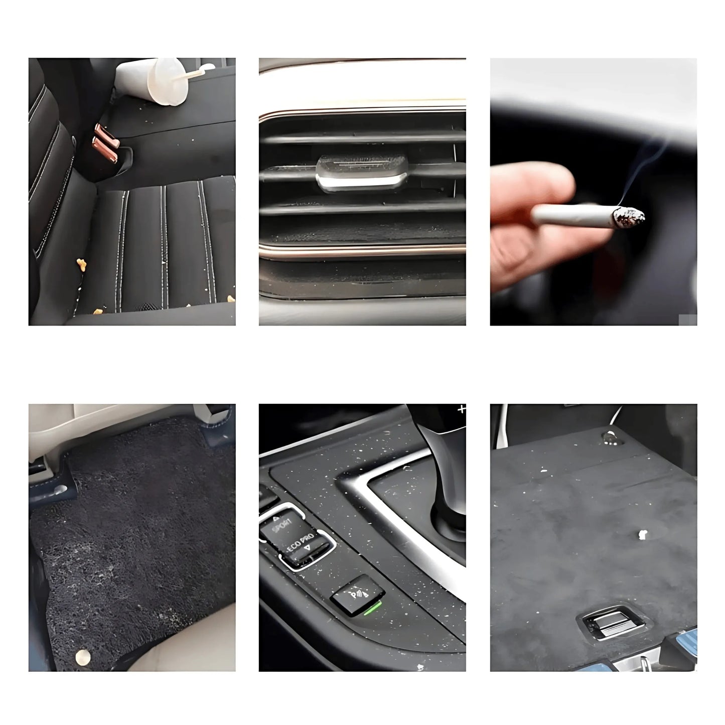Luneso QL-101 belaidis rankinis automobilinis dulkių siurblys, 120W, USB-C