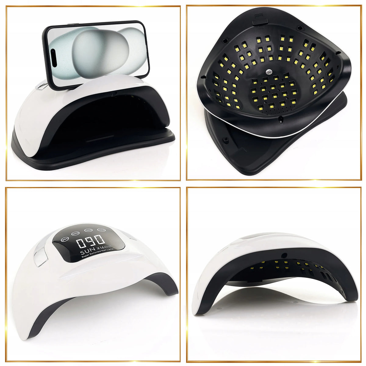„Luneso“ UV LED nagų lempa X16 max, 320 W, balta