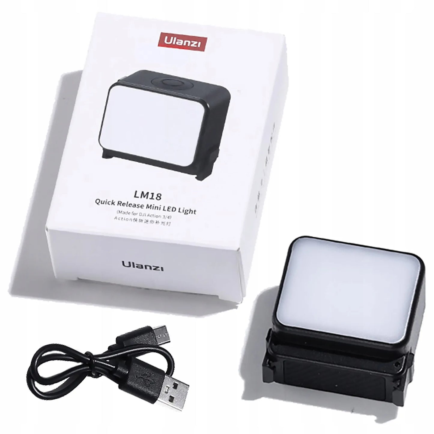 Magnetinė LED lempa Ulanzi LM18 IPX5, skirta DJI Osmo Action 3 4