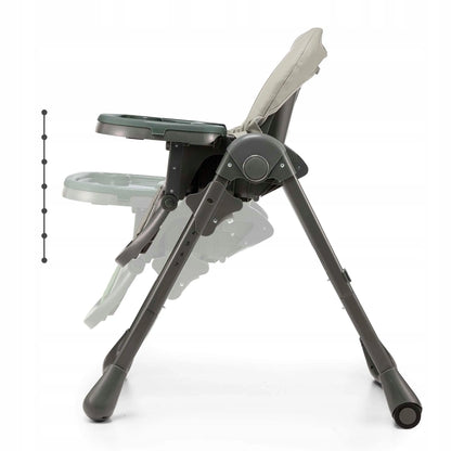 Maitinimo kėdutė 2 viename Kinderkraft TUMMIE 0–14 kg, gultukas, pilka