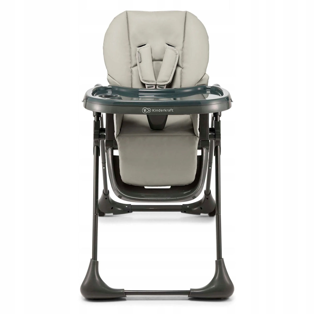 Maitinimo kėdutė 2 viename Kinderkraft TUMMIE 0–14 kg, gultukas, pilka