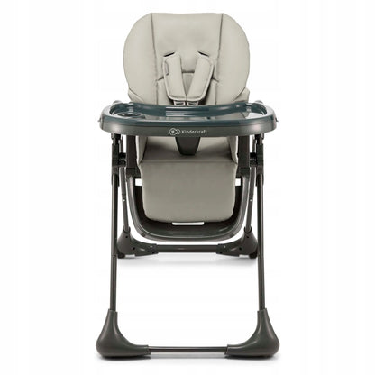 Maitinimo kėdutė 2 viename Kinderkraft TUMMIE 0–14 kg, gultukas, pilka