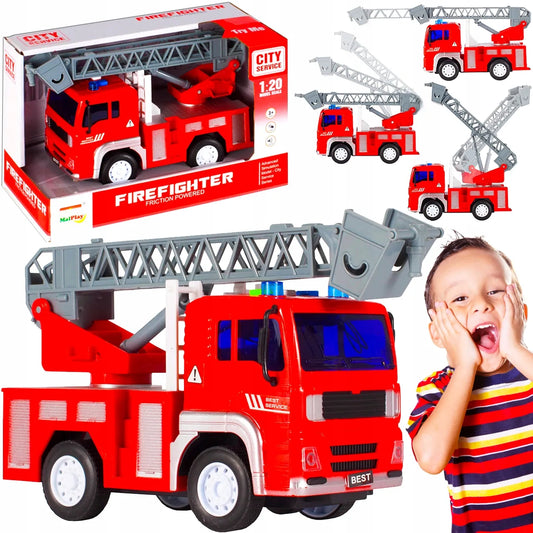 MalPlay „Firefighter“ gaisrinės automobilis su šviesos ir garso efektais, 1:20