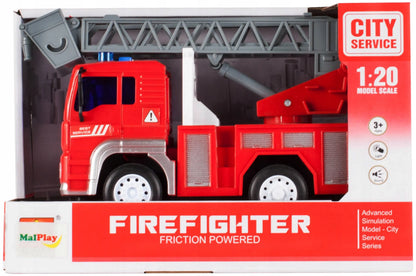MalPlay „Firefighter“ gaisrinės automobilis su šviesos ir garso efektais, 1:20