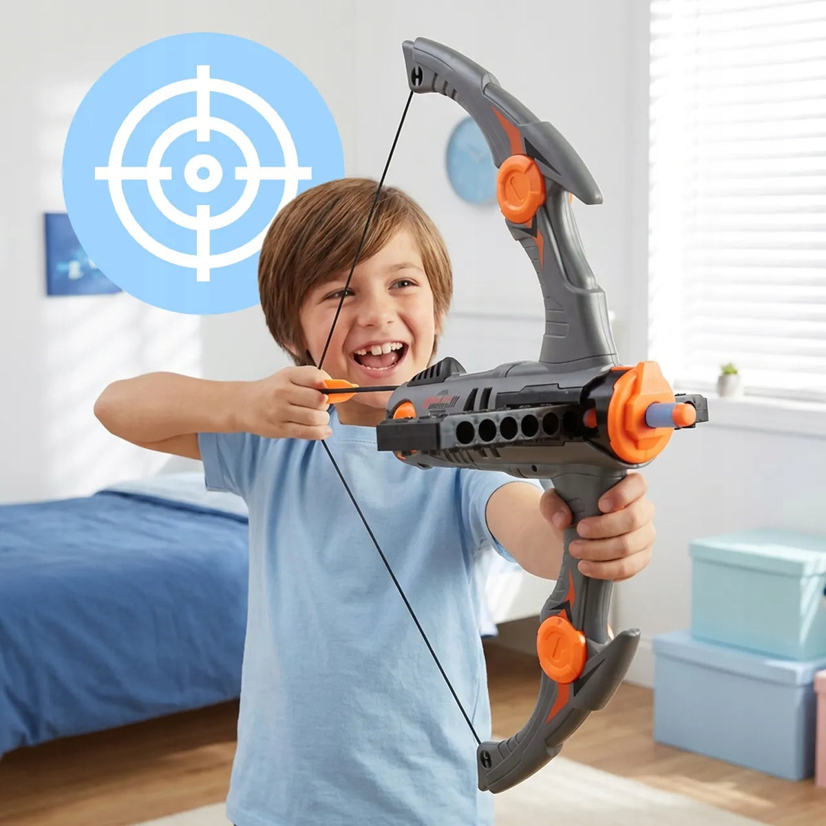 MalPlay lankas-arbaletas vaikams su 12 putplasčio strėlyčių