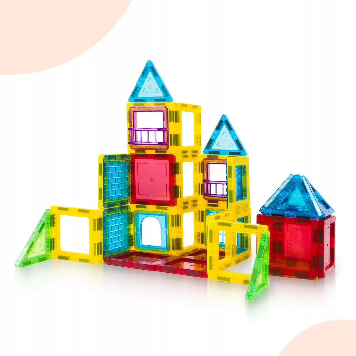 „MalPlay“ magnetinis 3D konstruktorius vaikams, 45 dalių edukacinis rinkinys