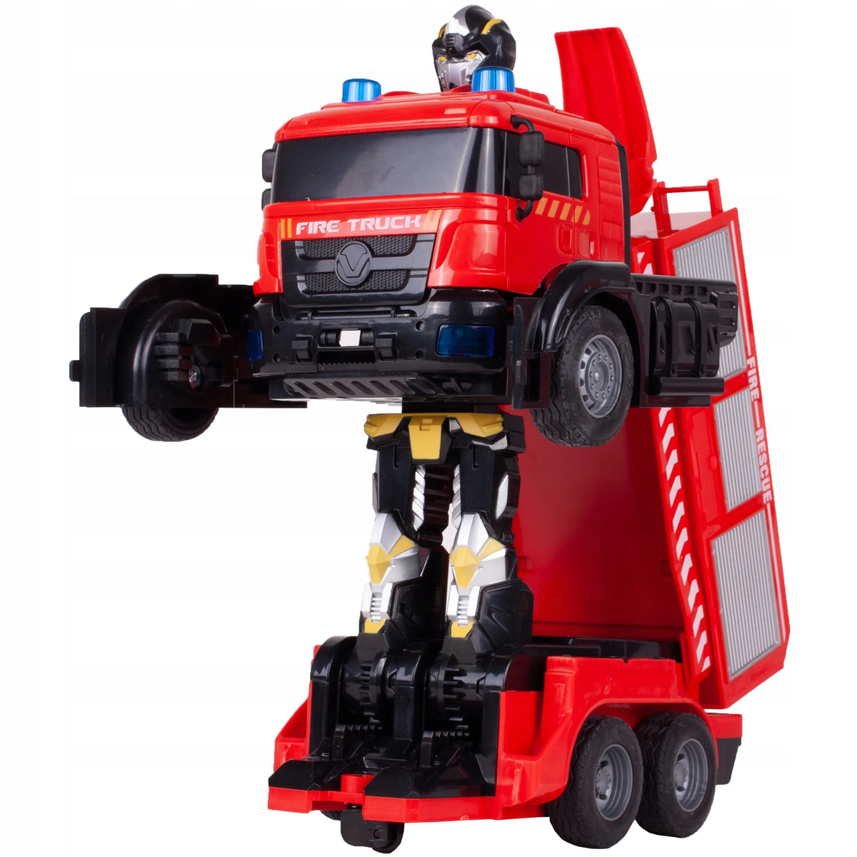 MalPlay nuotoliniu būdu valdoma transformuojanti gaisrinė-robotas