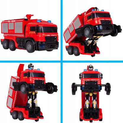 MalPlay nuotoliniu būdu valdoma transformuojanti gaisrinė-robotas