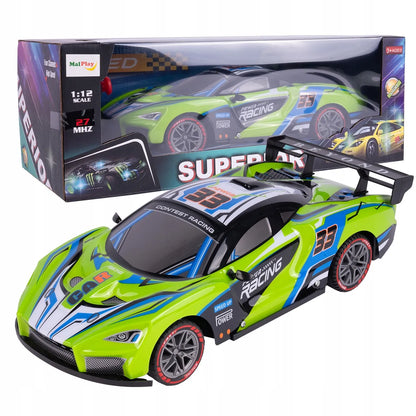 MalPlay RC automobilis su nuotolinio valdymo pultu, 1:12, su LED apšvietimu