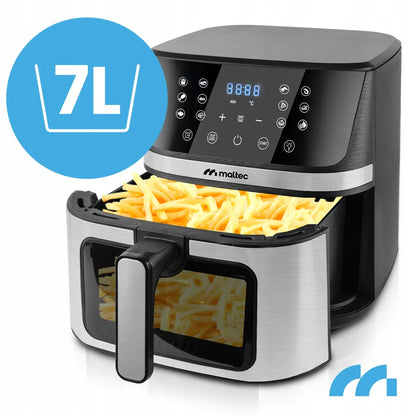Maltec AirFryer 1800W 7L beznanė gruzdintuvė su stebėjimo langeliu