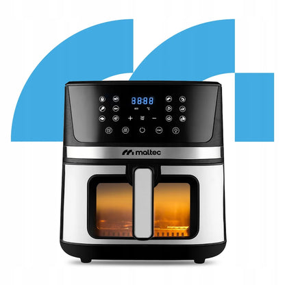 Maltec AirFryer 1800W 7L beznanė gruzdintuvė su stebėjimo langeliu