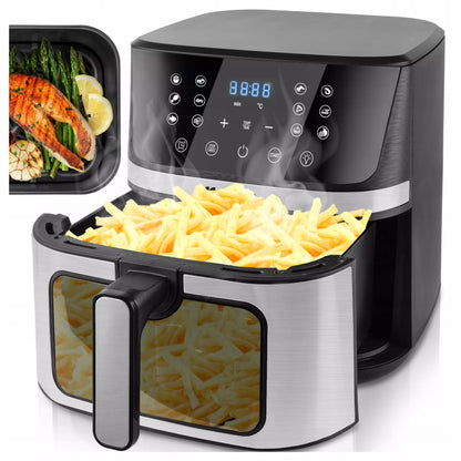 Maltec AirFryer 1800W 7L beznanė gruzdintuvė su stebėjimo langeliu