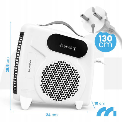 MalTec TH2000W elektrinis termoventiliatorius, 2000W su termostatu ir pulteliu