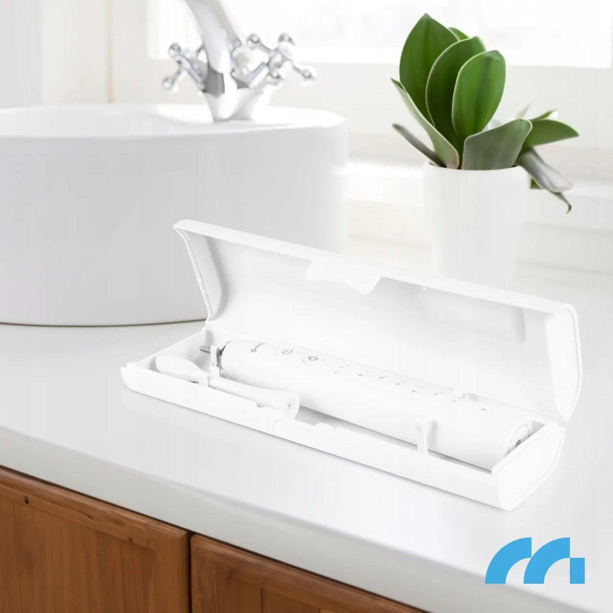 Maltec Toothie X1 WH soninis elektrinis dantų šepetėlis, 6 režimai, 6 antgaliai ir kelioninis dėklas
