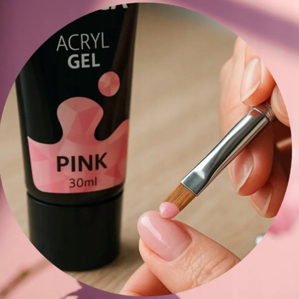 Manica akrigelio nagų priauginimo rinkinys su UV/LED lempa ir nagų frezavimo aparatu dovanų