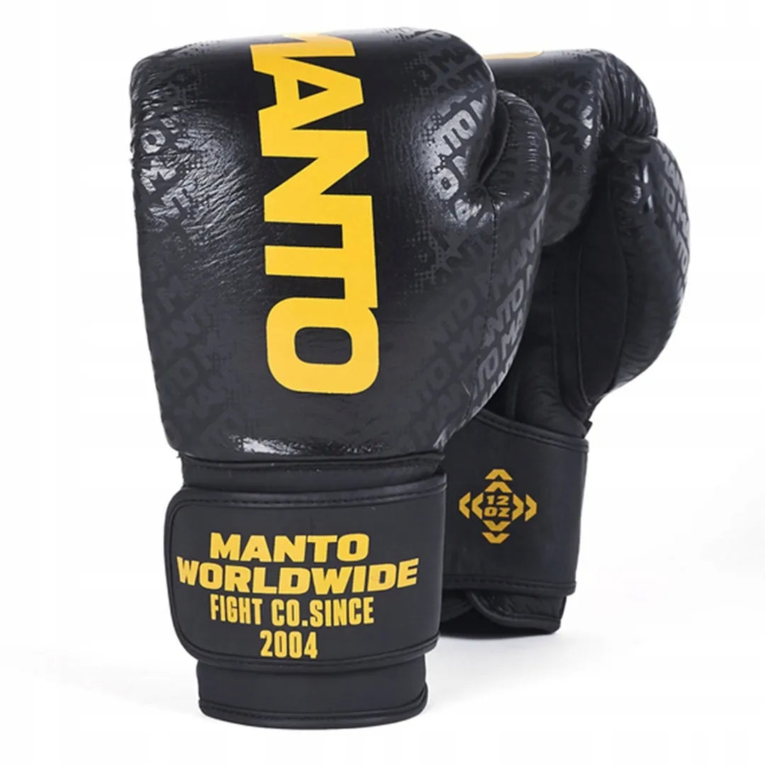 Manto Prime 2.0 PRO juodos bokso treniruočių pirštinės, 16 oz