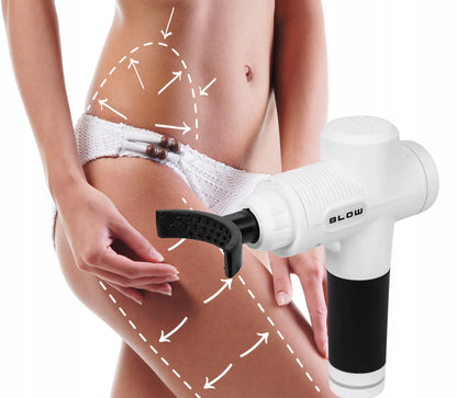 Masažinis pistoletas nugarai ir kūnui „Massage Gun“ PRO rinkinys su 10 antgalių