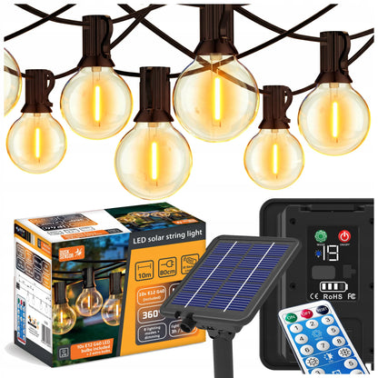 Masterled saulės energija maitinama girlianda 15 m 1500 mm su nuotolinio valdymo pulteliu
