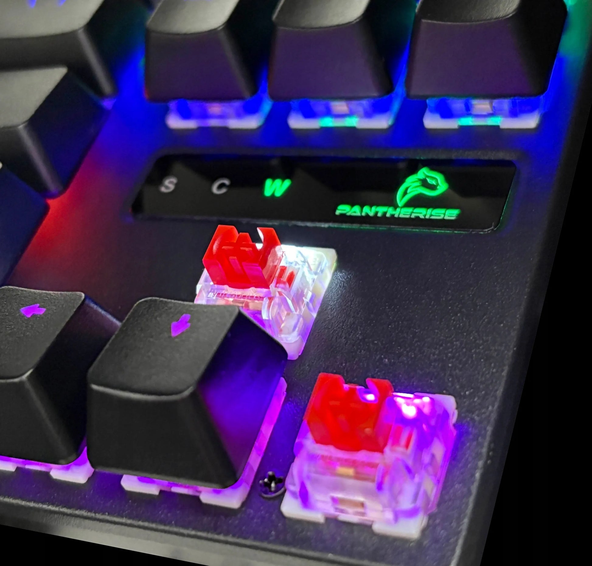 Mechaninė žaidimų klaviatūra Pantherise 68 KeyTech, RGB apšvietimas