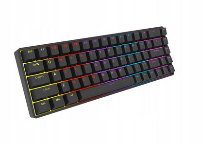 Mechaninė žaidimų klaviatūra Pantherise 68 KeyTech, RGB apšvietimas