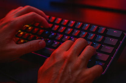 Mechaninė žaidimų klaviatūra Pantherise 68 KeyTech, RGB apšvietimas