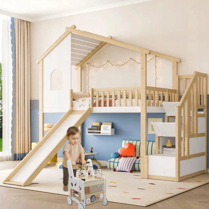 Medinis edukacinis vaikštynė-staliukas 6-viename Active Hobby