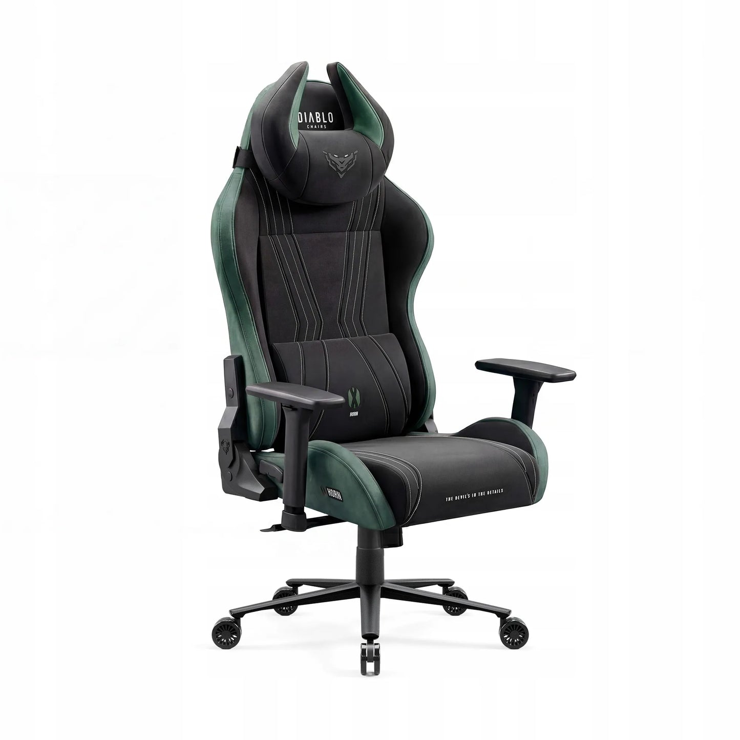 Medžiaginė žaidimų kėdė DIABLO X-Horn 2.0 Normal, žalia (Forest Green)