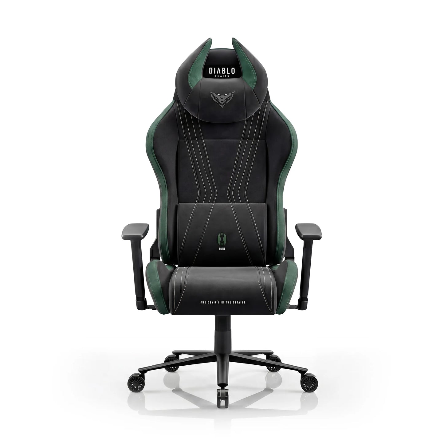 Medžiaginė žaidimų kėdė DIABLO X-Horn 2.0 Normal, žalia (Forest Green)