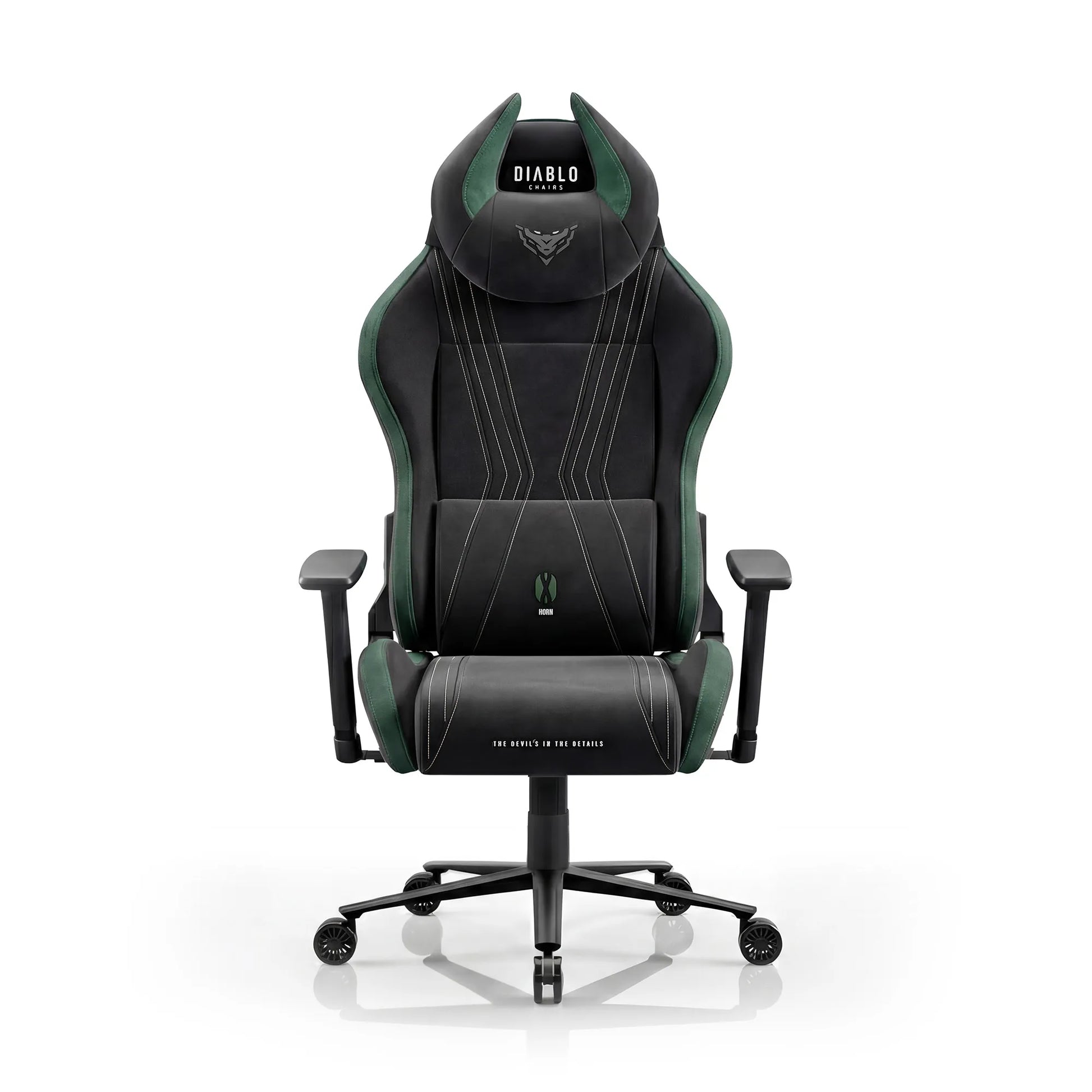 Medžiaginė žaidimų kėdė DIABLO X-Horn 2.0 Normal, žalia (Forest Green)
