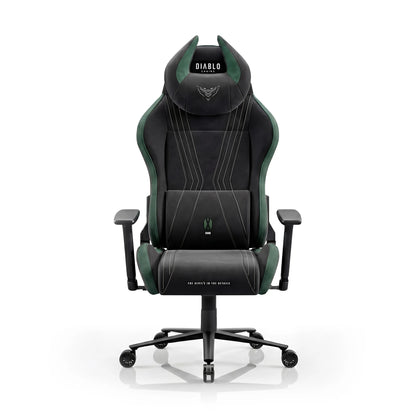 Medžiaginė žaidimų kėdė DIABLO X-Horn 2.0 Normal, žalia (Forest Green)