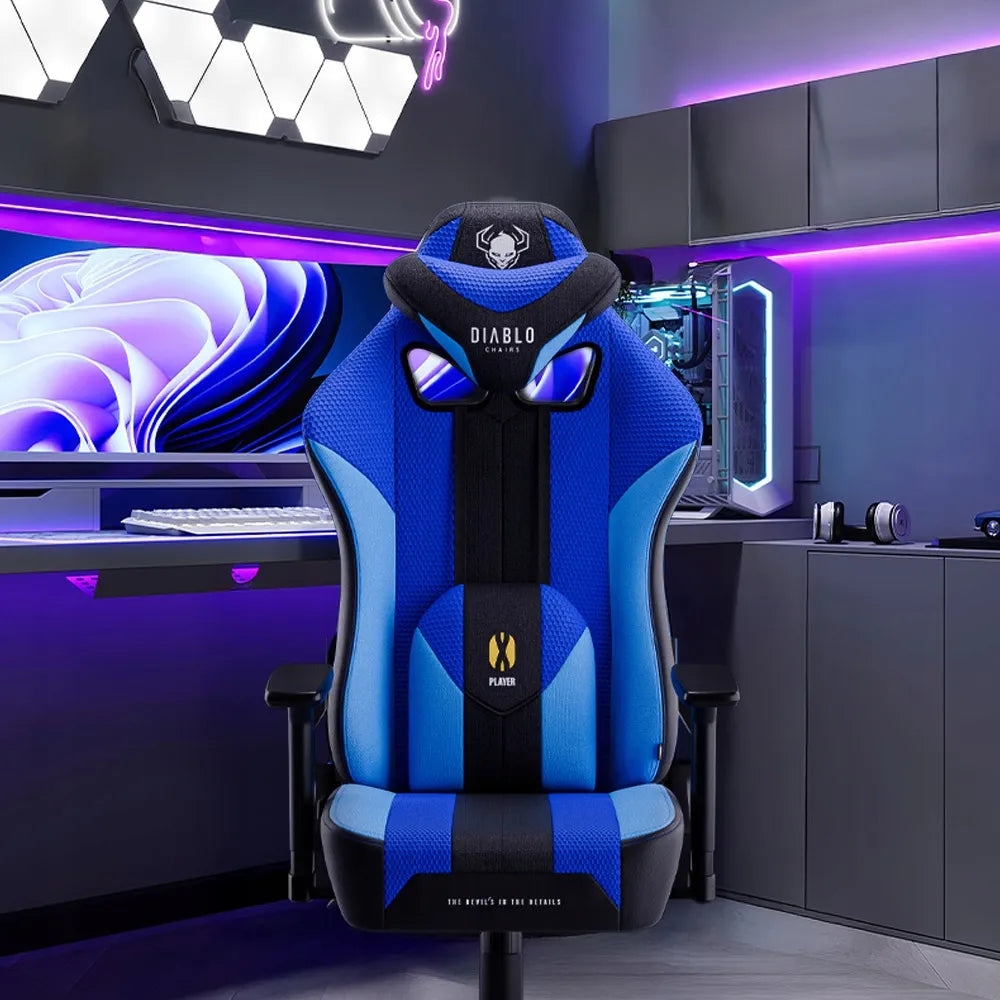 Medžiaginė žaidimų kėdė DIABLO X-Player 2.0 Normal Size, Frost Black